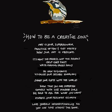 Artwork thumbnail, How to Be a Creative Soul with Bird by Leah Guzman Studio