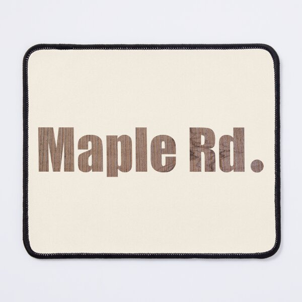 Item preview, Maple Road Street Name with authentic wood background designed and sold by TheMugDirectory.