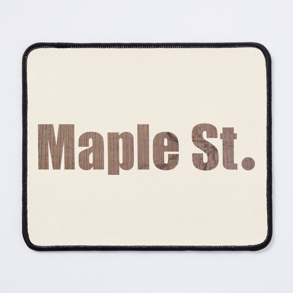 Item preview, Maple Street Street Name with authentic wood background designed and sold by TheMugDirectory.