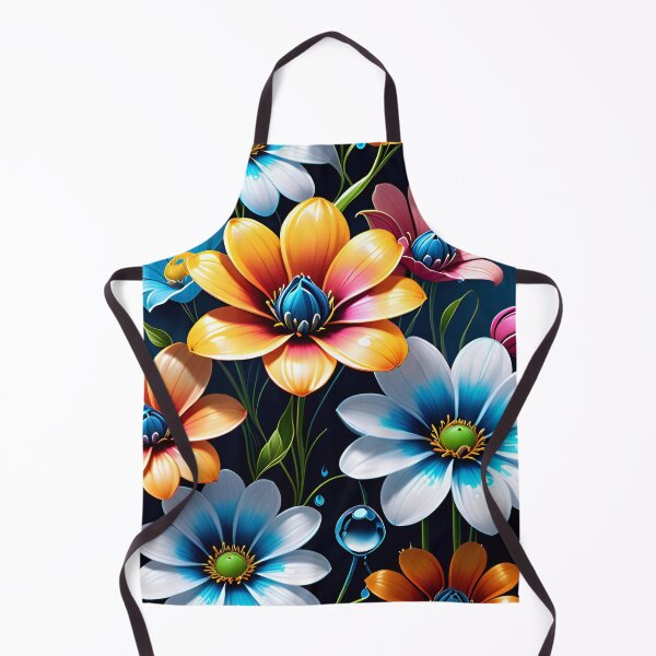 Item preview, Fantasy Flower Pattern With Water Droplets designed and sold by TheArtOfPat.