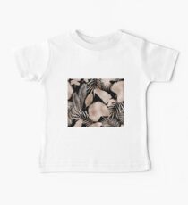Rose tropical leaves in the night Baby Tee