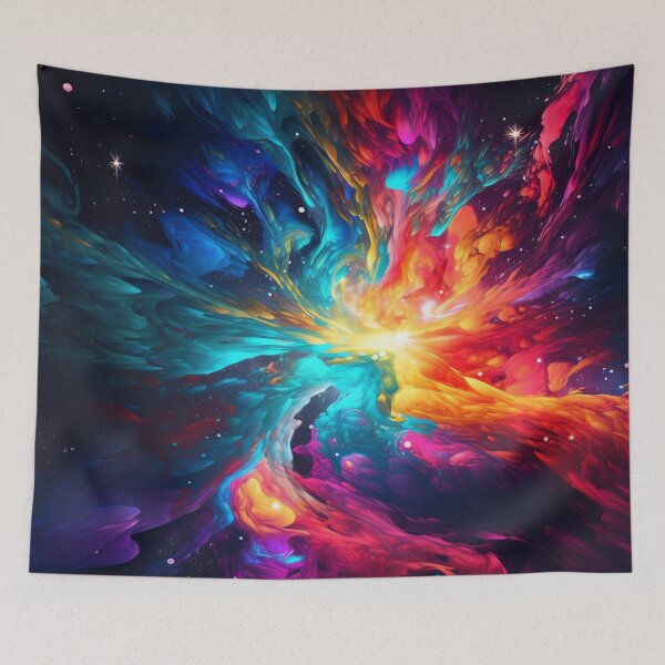 Item preview, Vibrant Abstract Watercolor View Of The Galaxy designed and sold by StephanieLZ.