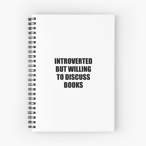 Item preview, Introverted but willing to discuss books designed and sold by Inspirationmotivation.