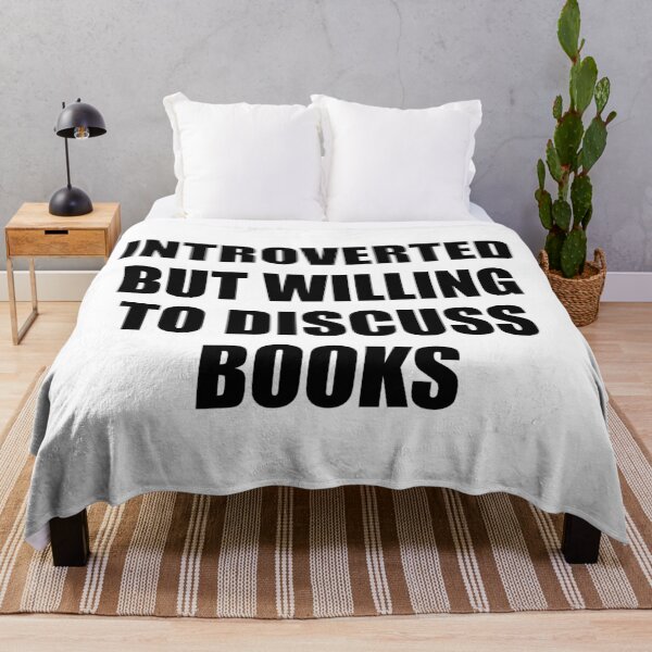 Item preview, Introverted but willing to discuss books designed and sold by Inspirationmotivation.