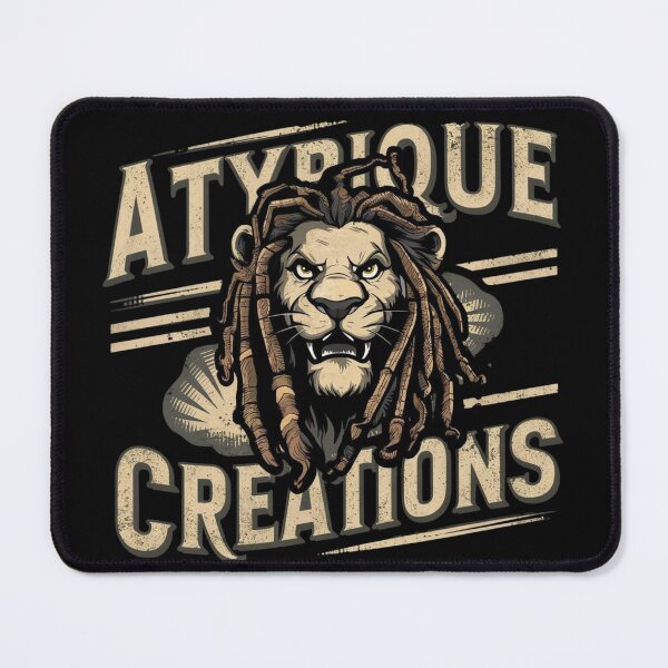 Item preview, Atypique Creations lion with locs generated with AI designed and sold by JonathanP514.