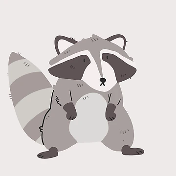 Artwork thumbnail, Racoon with without Switch blade by Childish by Design