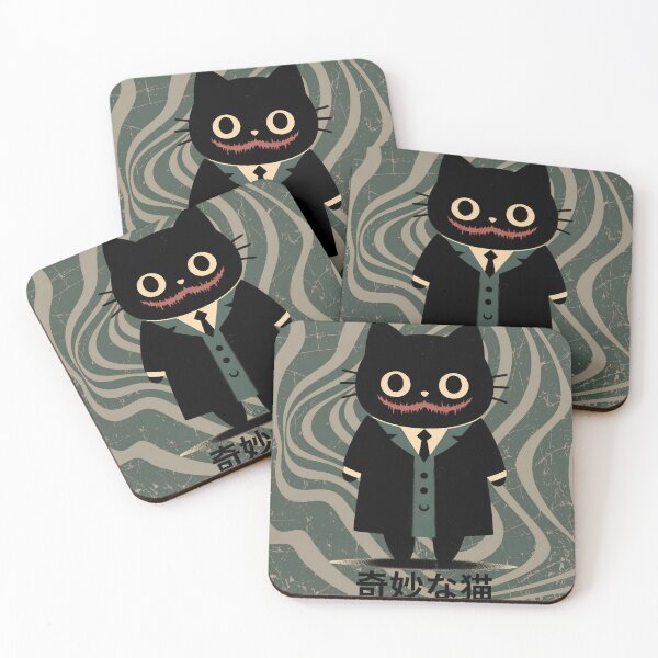 Item preview, Terrifying Iconic Black Cat creepy vintage retro designed and sold by IAPICTURE.