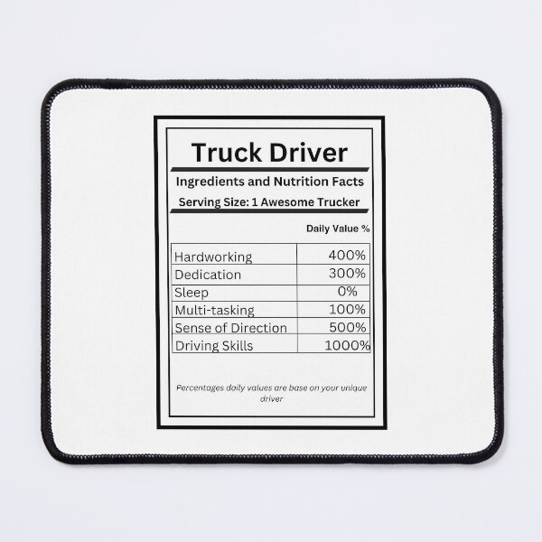 Item preview, Trucker Driver Ingredients designed and sold by Marvett-World.