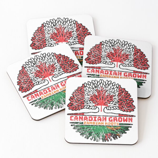 Item preview, Zambia Zambian Canadian Canada Tree Roots Flag designed and sold by FlagX.