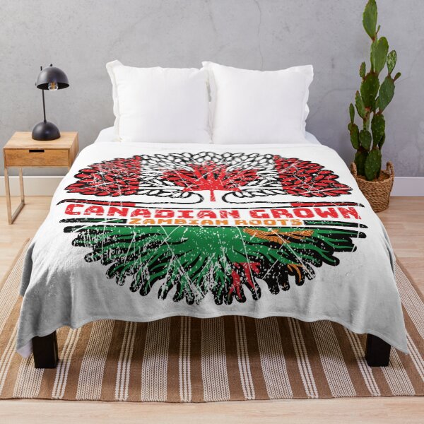 Item preview, Zambia Zambian Canadian Canada Tree Roots Flag designed and sold by FlagX.