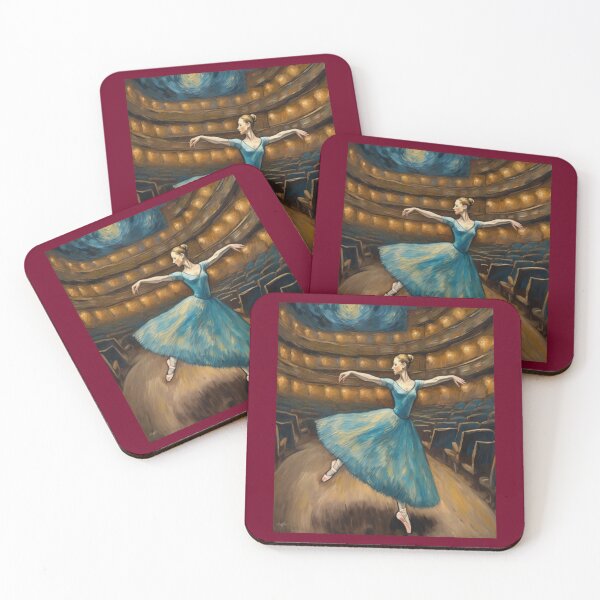 Item preview, "Classic Ballet Performance: Graceful Ballerina on Stage" designed and sold by Artisticanvas.
