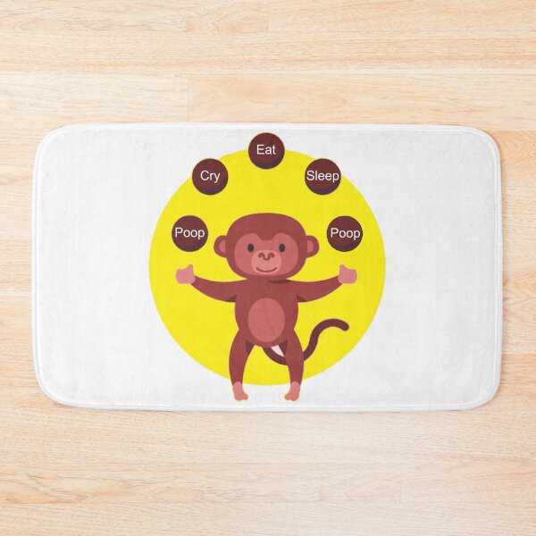 Item preview, Baby Monkey Poop Cry Eat Sleep Poop Daily designed and sold by TerScott.