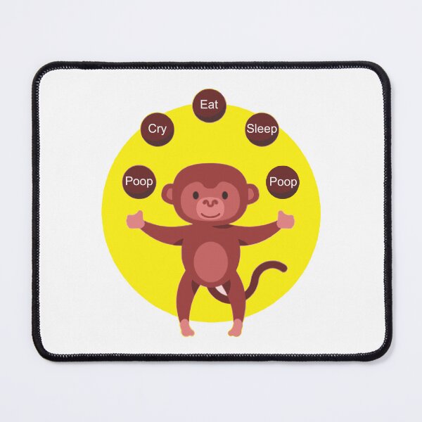 Item preview, Baby Monkey Poop Cry Eat Sleep Poop Daily designed and sold by TerScott.