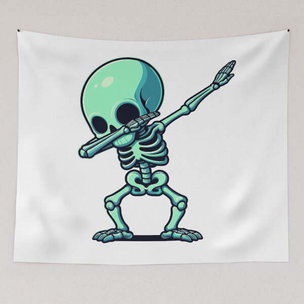 Item preview, Dabbing Green Skeleton designed and sold by Designowner.