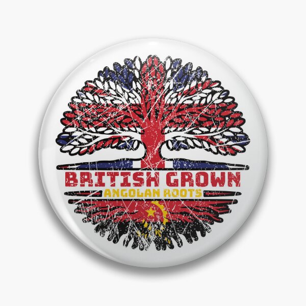 Item preview, Angola Angolan Uk United Kingdom British Tree Roots Flag designed and sold by FlagX.