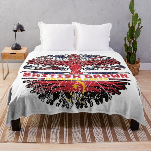 Item preview, Angola Angolan Uk United Kingdom British Tree Roots Flag designed and sold by FlagX.