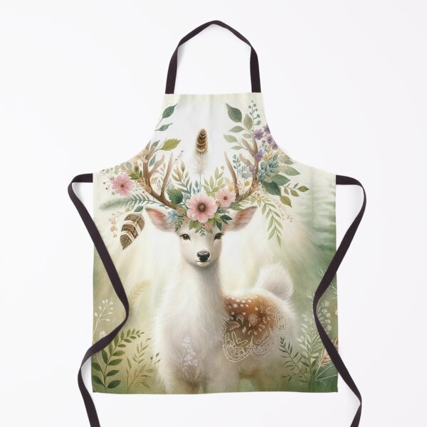 Item preview, Woodland Boho Deer with Floral Antlers designed and sold by RCsDigitalArt.