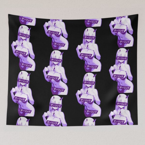 Item preview, Darling Zero Two Franxx #4 Monochrome purple pastel aesthetic designed and sold by MikaseSan.