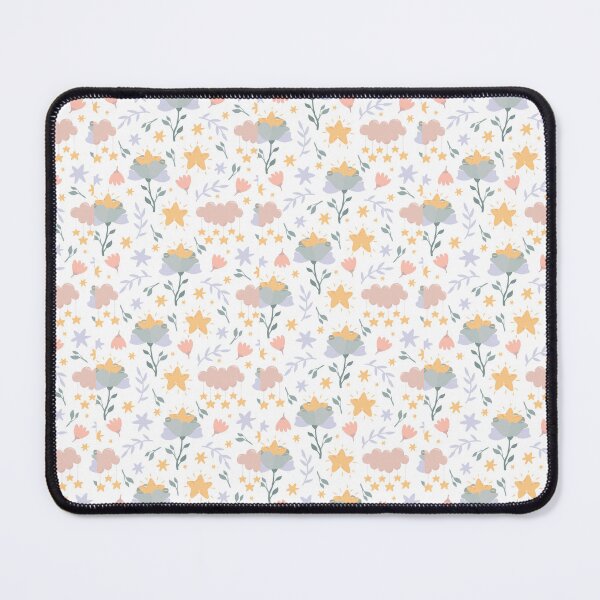 Item preview, Celestial Blooms: Flowers, Clouds, and Stars Seamless Pattern designed and sold by hjian8219.