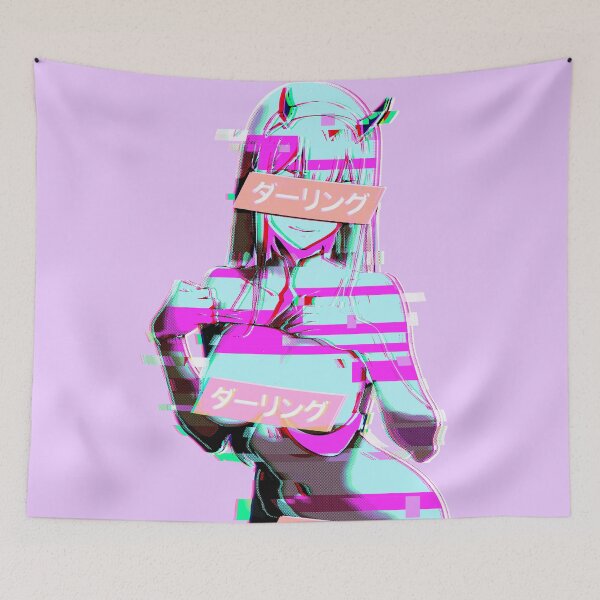 Item preview, Darling Zero Two Franxx #5 Glitch Aesthetic Edit Webcore designed and sold by MikaseSan.