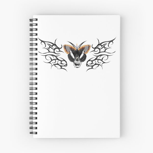 Aperçu de l'œuvre crâne tribal avec papillon créée et vendue par Duality69Balance d69b.