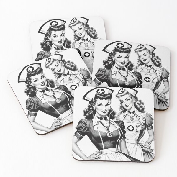 Item preview, Vintage Nurse Illustration designed and sold by PulpVintage.