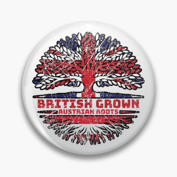 Item preview, Austria Austrian Uk United Kingdom British Tree Roots Flag designed and sold by FlagX.