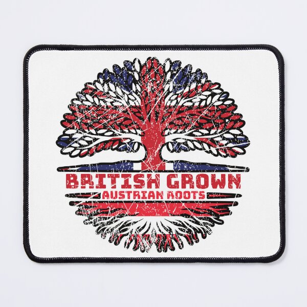 Item preview, Austria Austrian Uk United Kingdom British Tree Roots Flag designed and sold by FlagX.