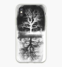 schwarzer Baum - Baum weiß iPhone-Hülle & Cover