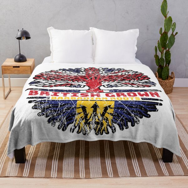 Item preview, Barbados Barbadian Uk United Kingdom British Tree Roots Flag designed and sold by FlagX.