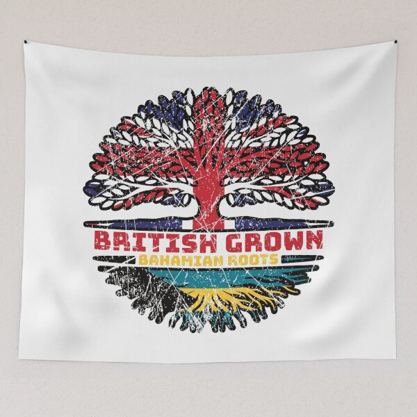 Item preview, Bahamas Bahamian Uk United Kingdom British Tree Roots Flag designed and sold by FlagX.