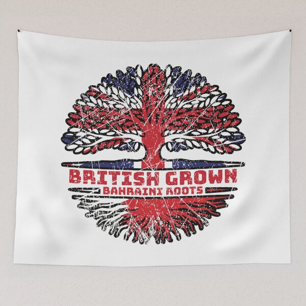 Item preview, Bahrain Bahraini British UK Tree Roots Flag designed and sold by FlagX.