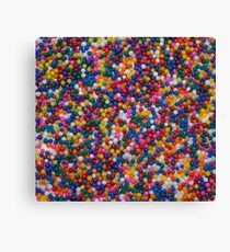 Rainbow colored sprinkles Canvas Print