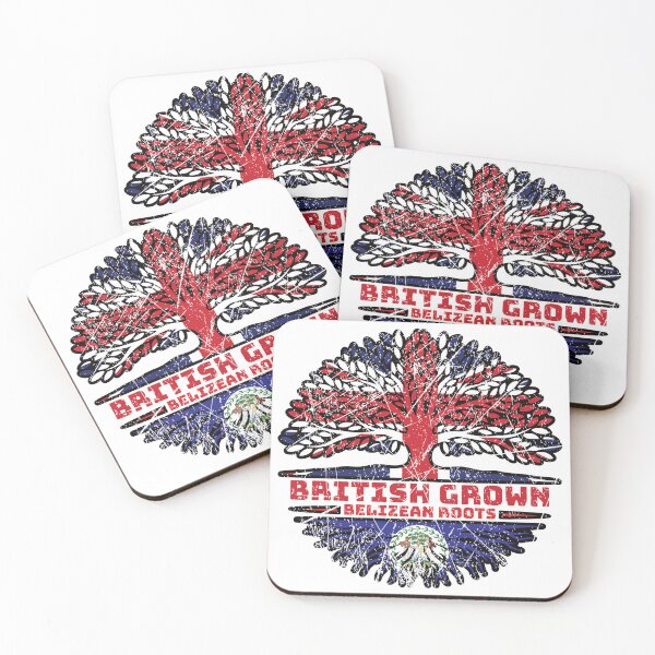 Item preview, Belize Belizean Uk United Kingdom British Tree Roots Flag designed and sold by FlagX.