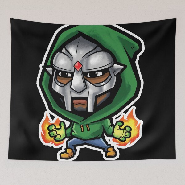 Item preview, MF Doom x Cartoon art designed and sold by 3dmuckychris.