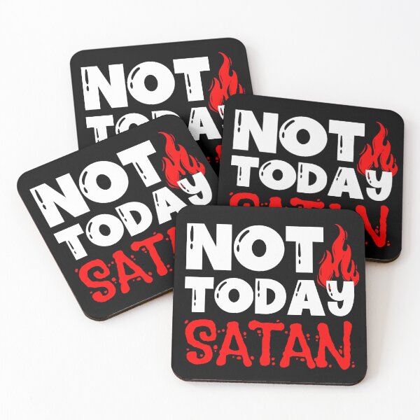 Item preview, Not today satan designed and sold by EvergreenWhimsy.