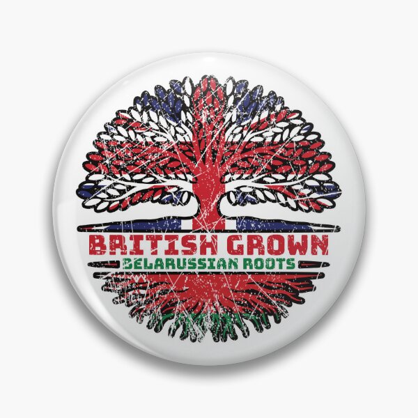 Item preview, Belarus Belarusian Belarussian Uk United Kingdom British Tree Roots Flag designed and sold by FlagX.