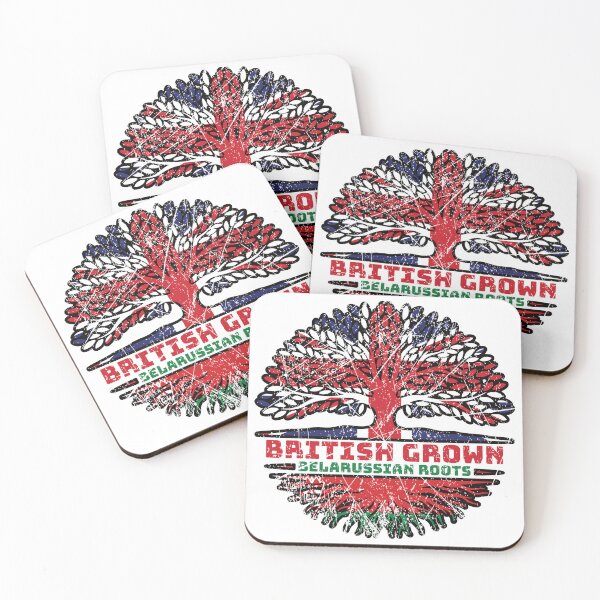 Item preview, Belarus Belarusian Belarussian Uk United Kingdom British Tree Roots Flag designed and sold by FlagX.
