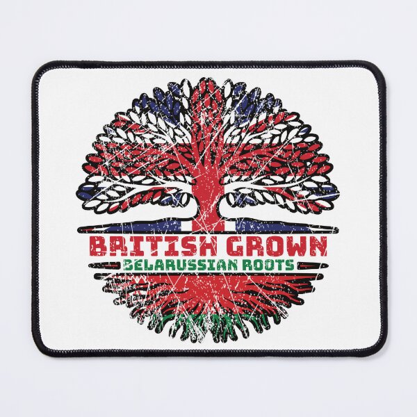 Item preview, Belarus Belarusian Belarussian Uk United Kingdom British Tree Roots Flag designed and sold by FlagX.
