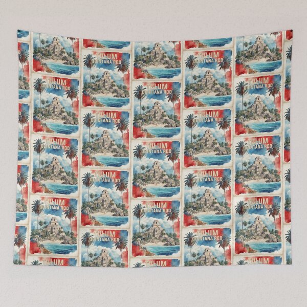 Item preview, Tulum Quintana Roo Mexico Vintage Travel Tourism designed and sold by TravelersGems.
