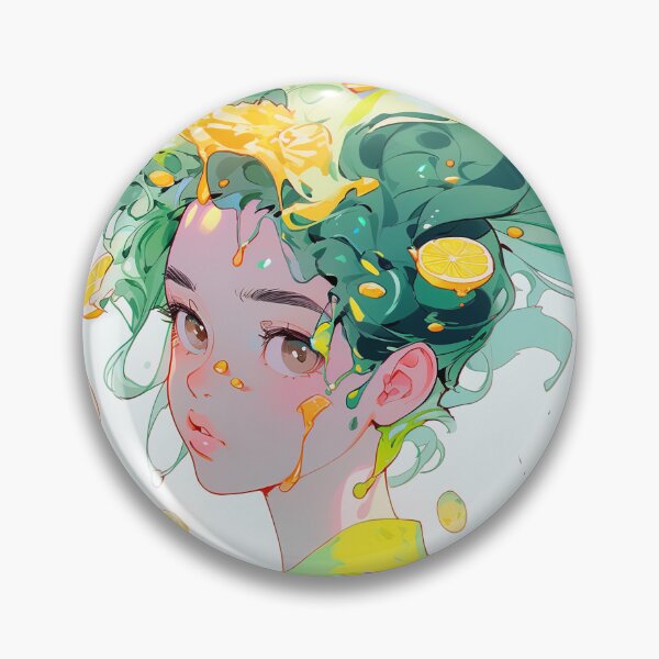 Item preview, Tangy Citrus Zest Splash Anime Girl designed and sold by bubblegoth.