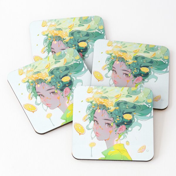 Item preview, Tangy Citrus Zest Splash Anime Girl designed and sold by bubblegoth.