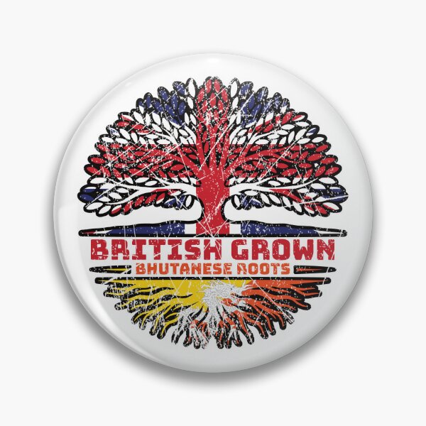 Item preview, Bhutan Bhutanese British UK Tree Roots Flag designed and sold by FlagX.