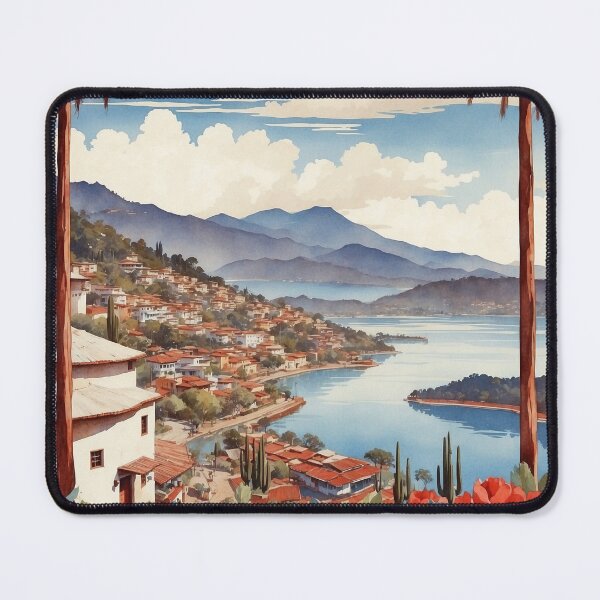 Item preview, Valle de Bravo Estado de Mexico Vintage Travel Tourism designed and sold by TravelersGems.