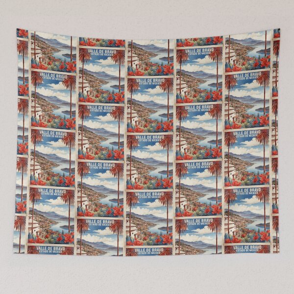 Item preview, Valle de Bravo Estado de Mexico Vintage Travel Tourism designed and sold by TravelersGems.