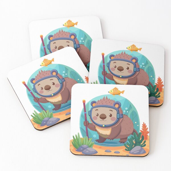Item preview, Fluffy Wombat's Aquatic Expedition designed and sold by omerfdln34.