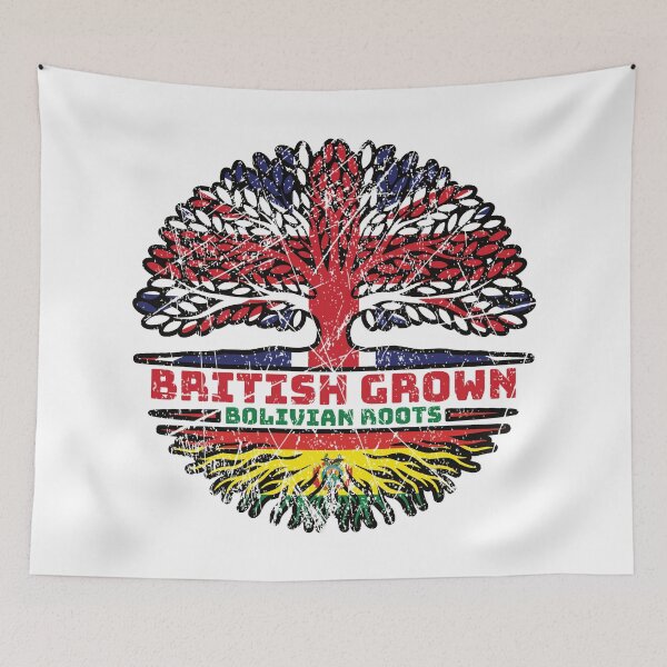 Item preview, Bolivia Bolivian Uk United Kingdom British Tree Roots Flag designed and sold by FlagX.