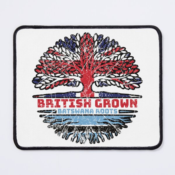 Item preview, Botswana Batswana British UK Tree Roots Flag designed and sold by FlagX.