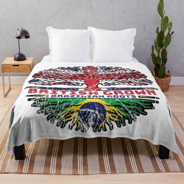 Item preview, Brazilian Brazil Uk United Kingdom British Tree Roots Flag designed and sold by FlagX.