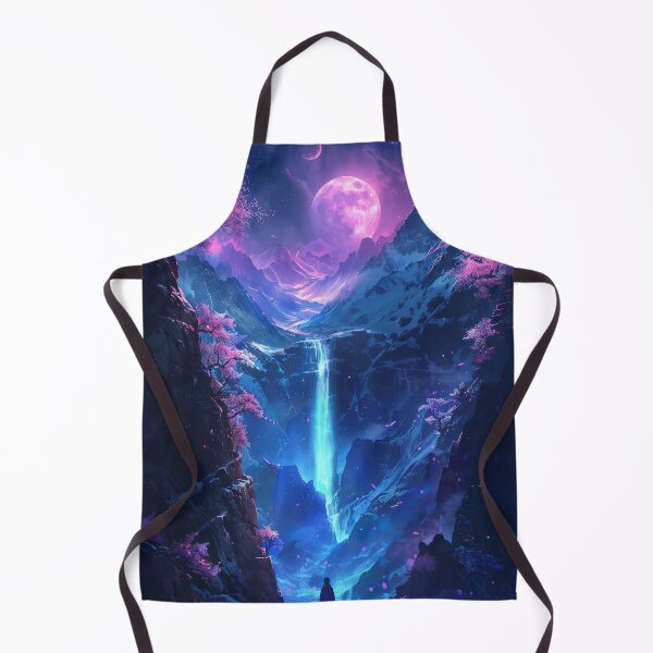 Item preview, Neon Nights: Tranquil Dreamscapes of a Japanese Mountain Lake Illuminated by the Serene Glow of Neon Lights designed and sold by Mullet Monkey.